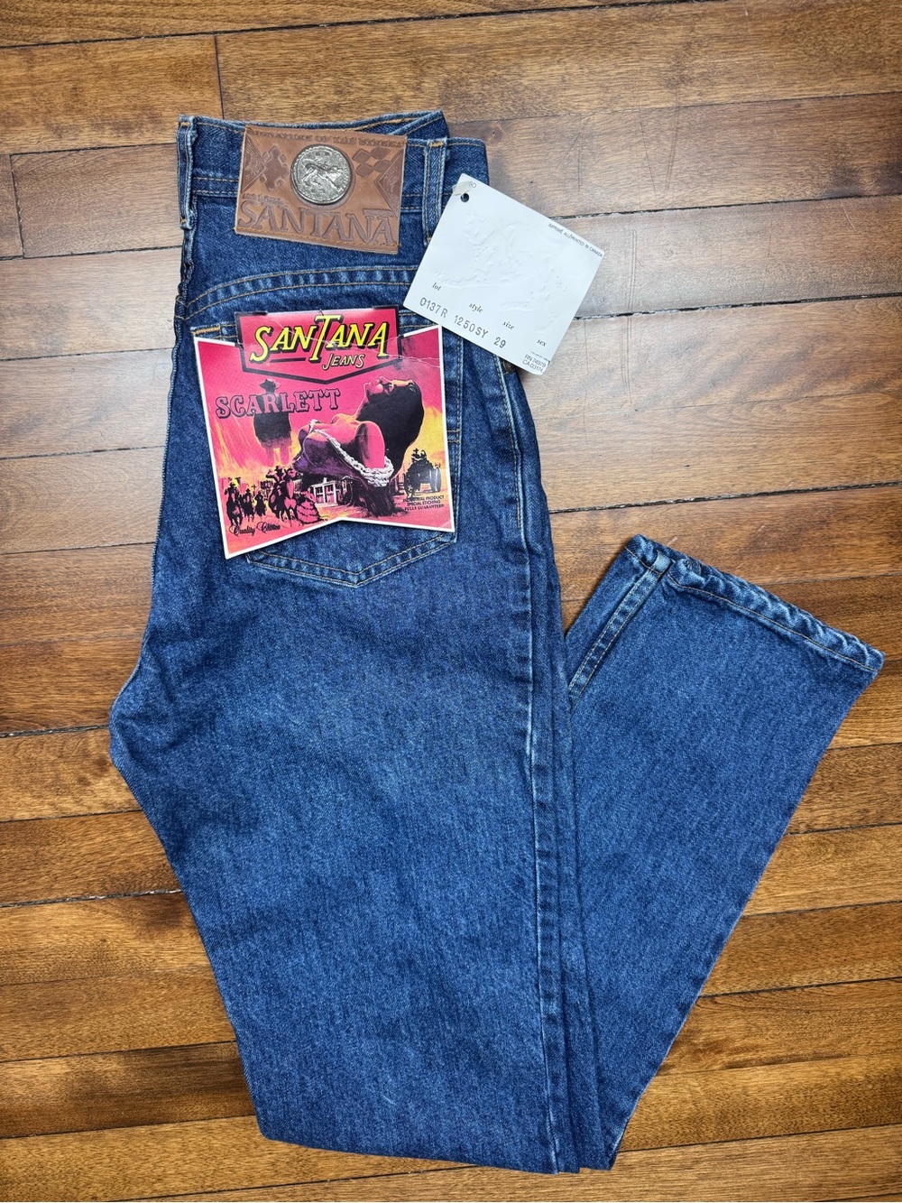 VTG 80s Santana Parasuco Jeans NWT 29 Deadstock Scarlett High Waist Canada